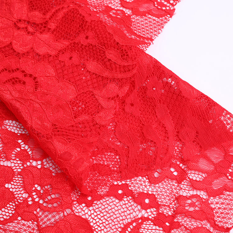 Lace Fabric Nylon Warp Knit for Women's Wear Wholesale Supplier 5